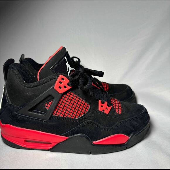 Size 6.5 - Nike Air Jordan 4 Retro GS Red Thunder Men\'s Shoes Ships Now main image 8